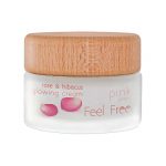 کرم براق رز و چای قرمز فیل فری Feel Free Rose & Hibiscus Glowing Cream حجم 50 میلی لیتر
